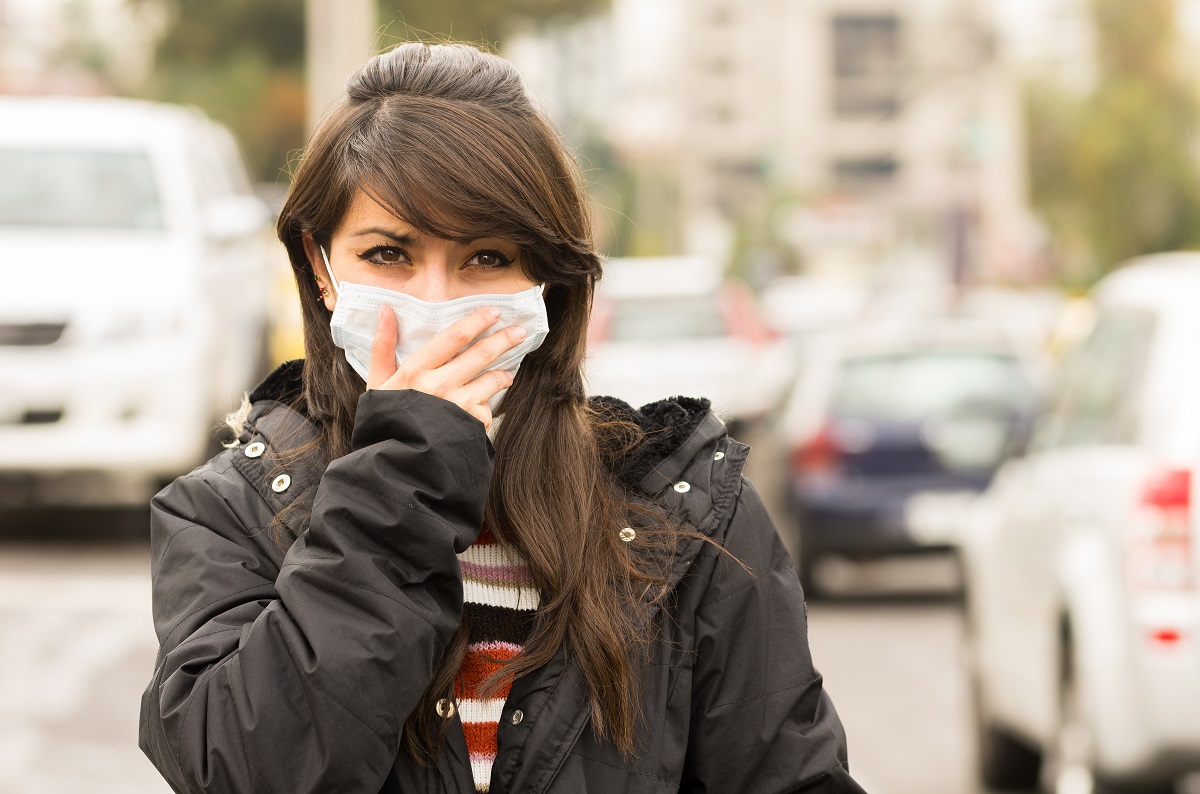 woman wearing masks